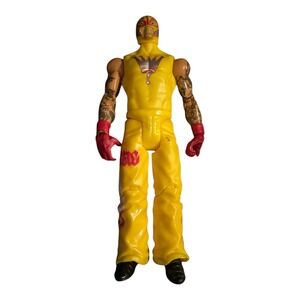 WWE Rey Mysterio Action Figure Yellow Attire 6-inch Wrestling Collectible
